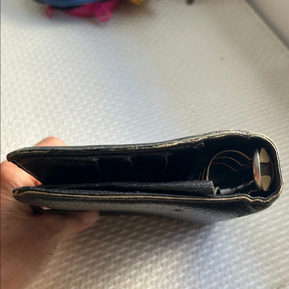 Gucci Black Leather Planner